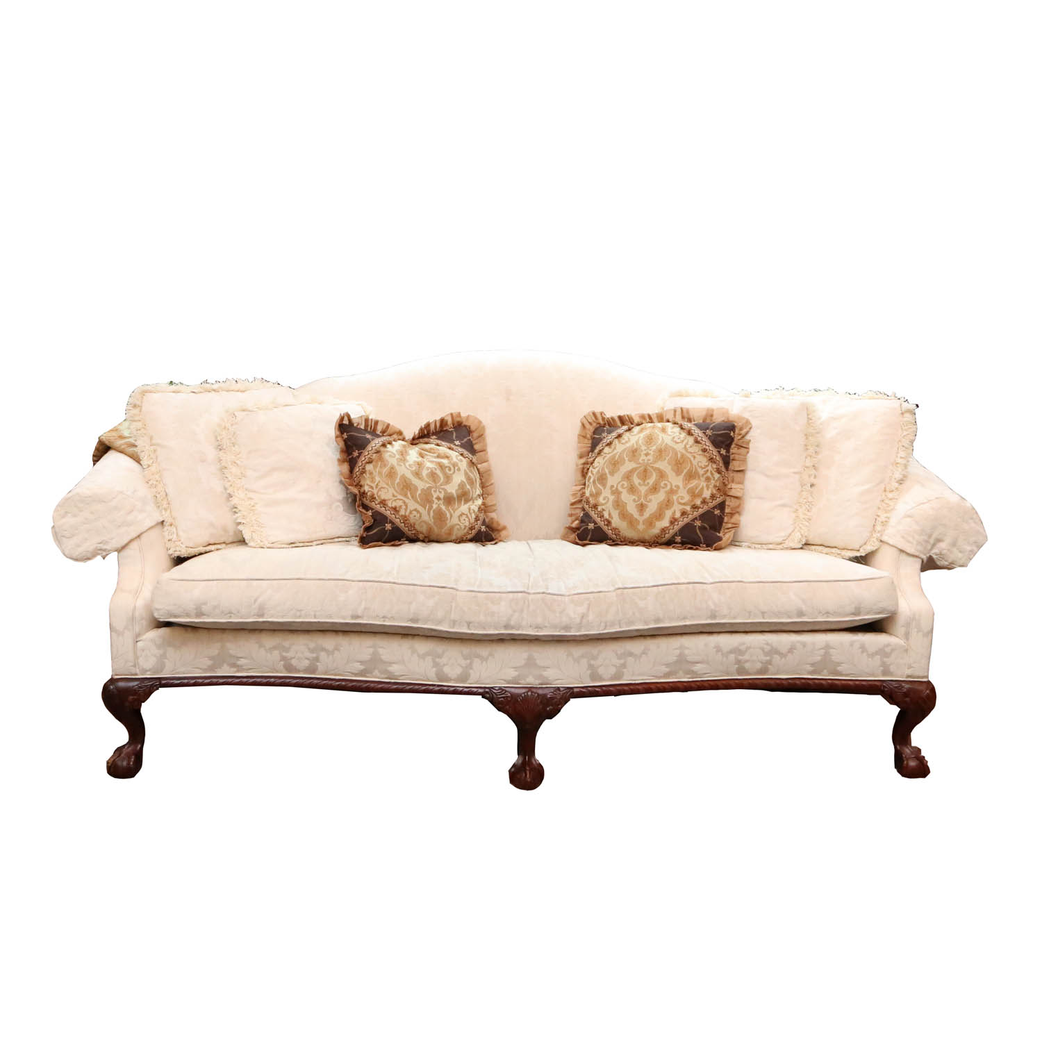 Victorian Style Upholstered Sofa By Hickory Chair Furniture