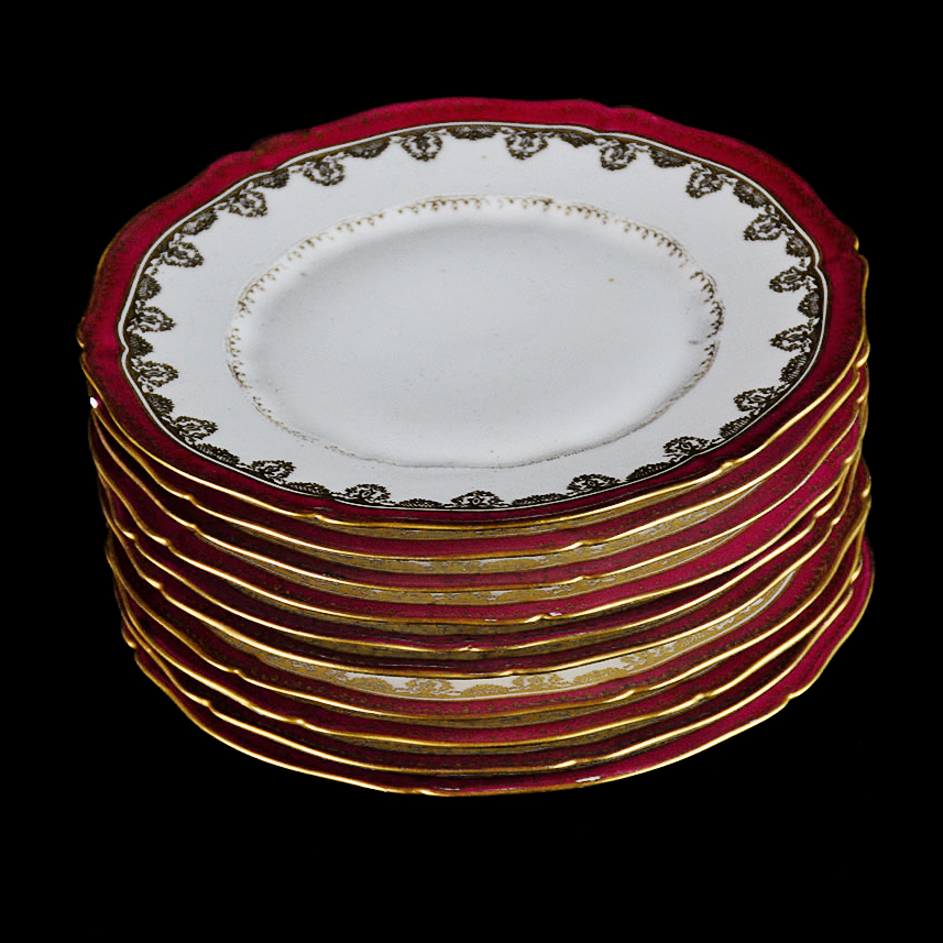 Set of Ten Theodore Haviland Limoges Plates EBTH
