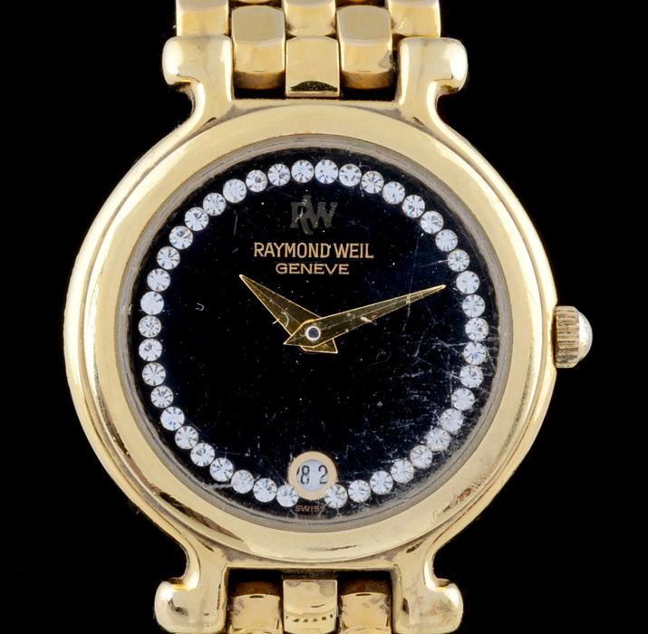 raymond weil geneve 18k gold watch price