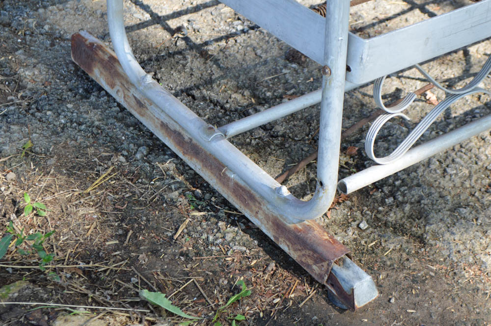 Vintage Aluminum Glider with Original Cushions EBTH