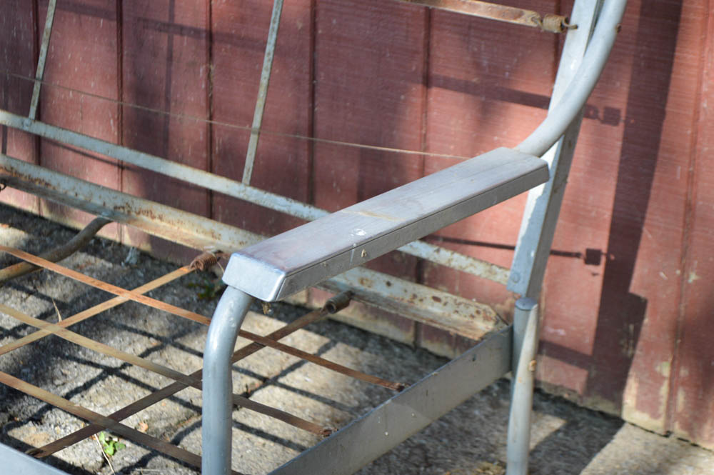 Vintage Aluminum Glider with Original Cushions EBTH