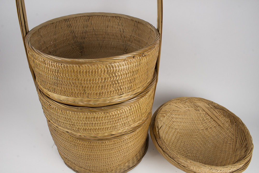 Vintage Japanese Wedding Basket EBTH