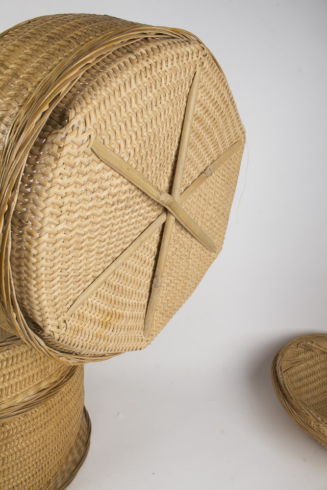 Vintage Japanese Wedding Basket EBTH