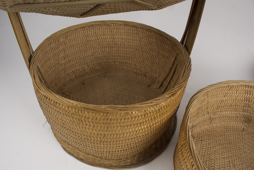Vintage Japanese Wedding Basket EBTH