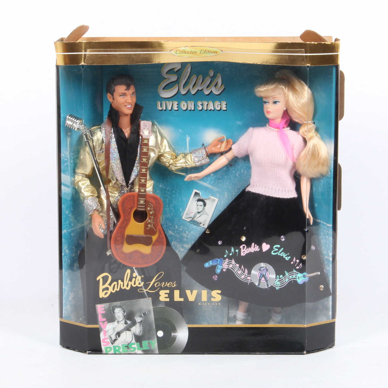 1996 barbie loves elvis gift set