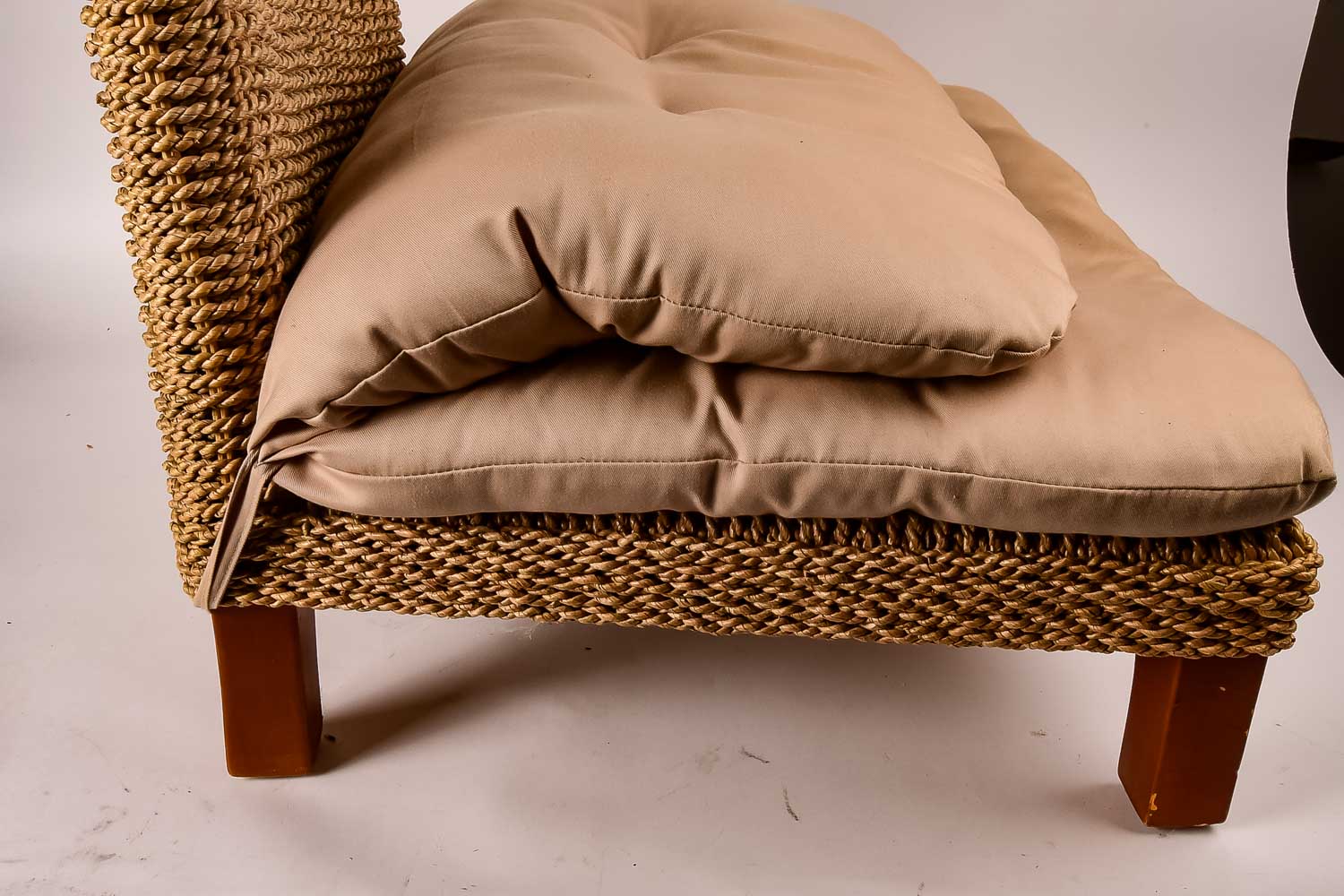 Gaiam Rattan Meditation Chair with Cushion EBTH