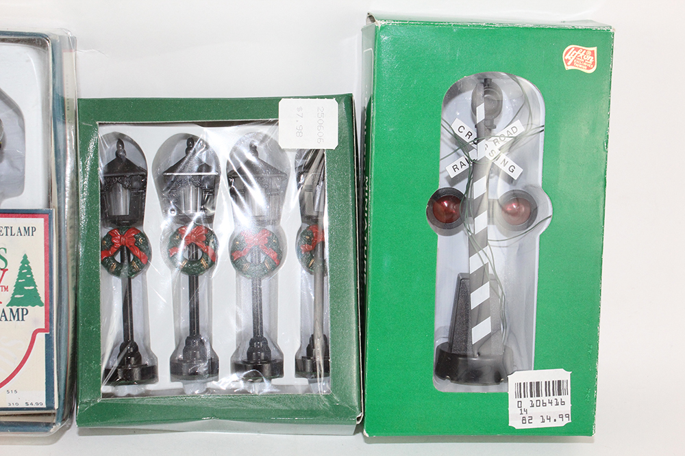 Large Collection of Christmas Village Miniature Street Lights EBTH