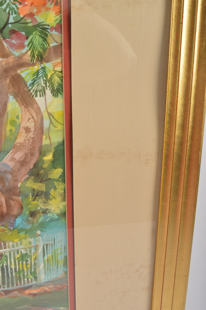 Herbie Rose Original Watercolor Painting EBTH