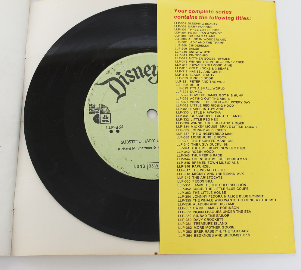 Assortment of Disney Record Books EBTH