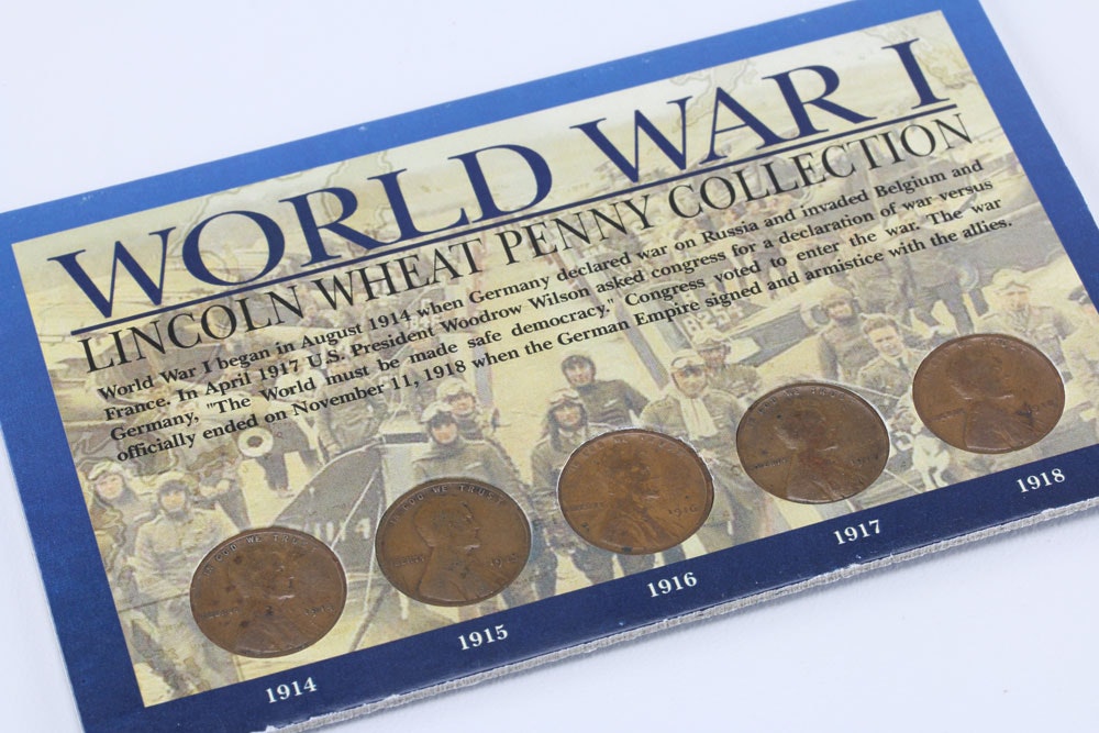 Download World War 1 Lincoln Wheat Penny Collection | EBTH