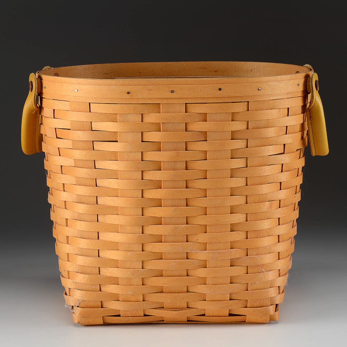 Medium Longaberger Basket with Leather Handles EBTH