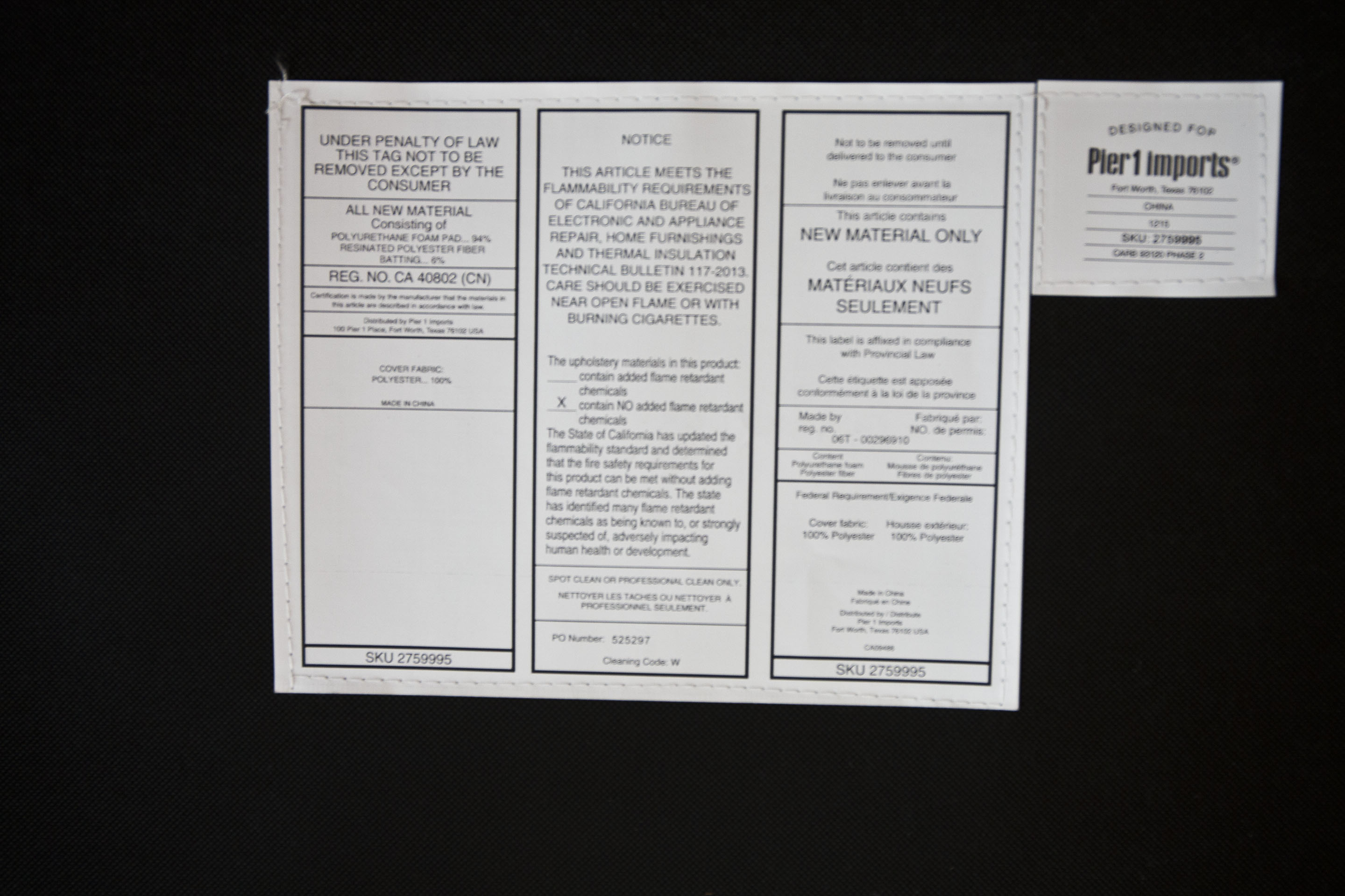 Tufted Navy Armchair and Ottoman EBTH