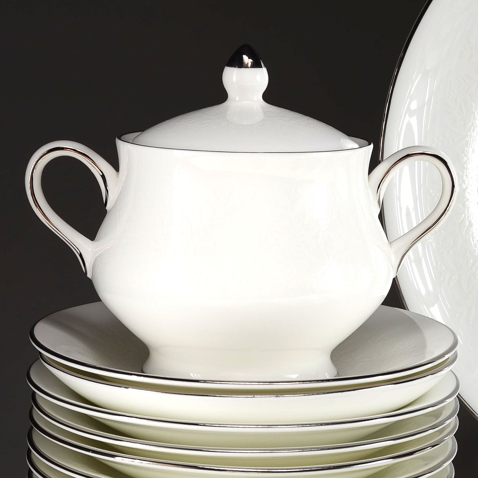 Wedgwood "Silver Ermine" Bone China EBTH