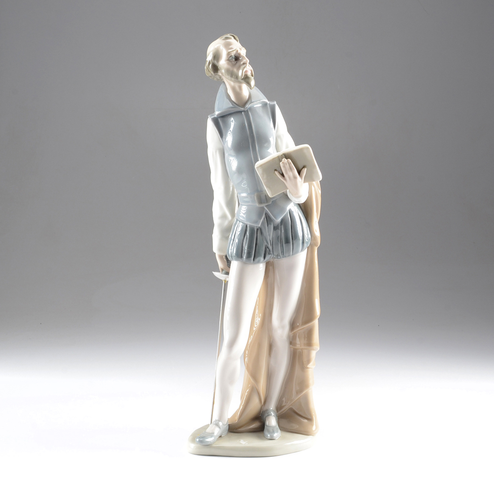 Lladro Man with Sword and Book EBTH