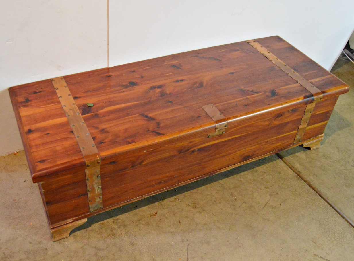 Vintage Cedar Chest with Copper Banding EBTH