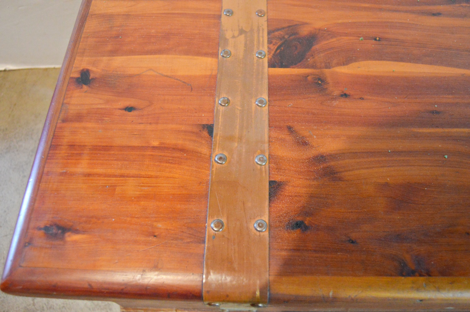 Vintage Cedar Chest with Copper Banding EBTH