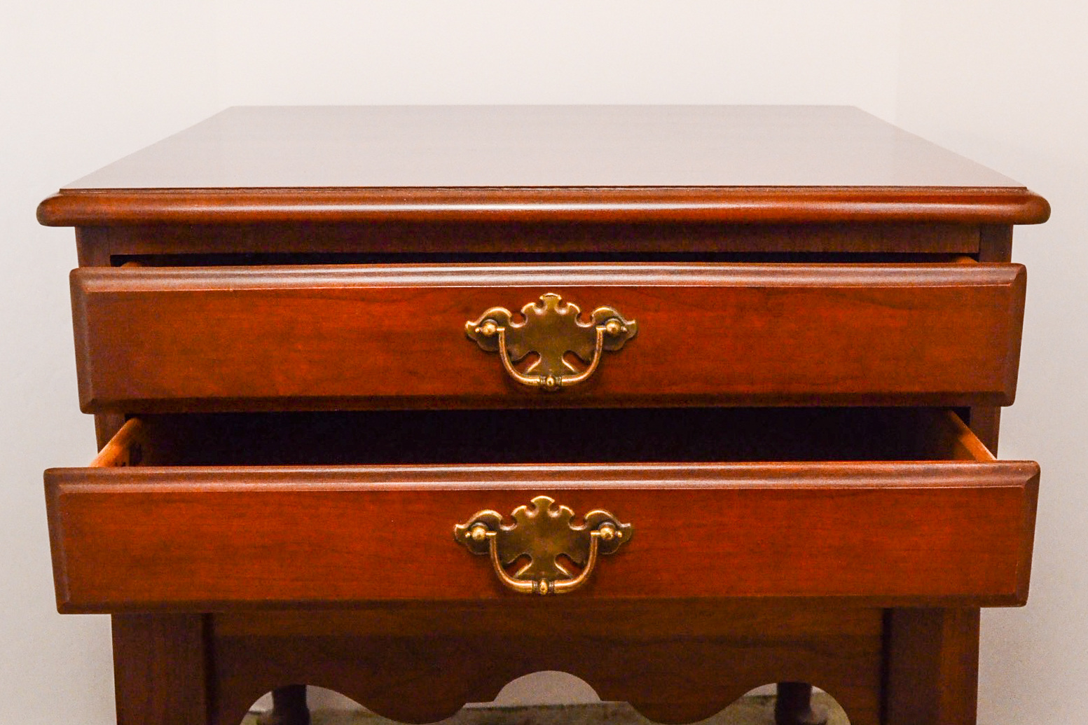 Ethan Allen Cherry Bedside Table EBTH