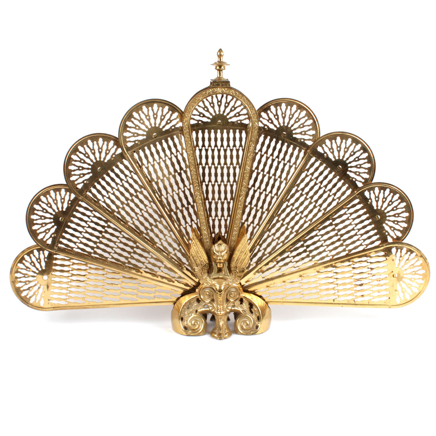Brass Fireplace Fan Screen EBTH