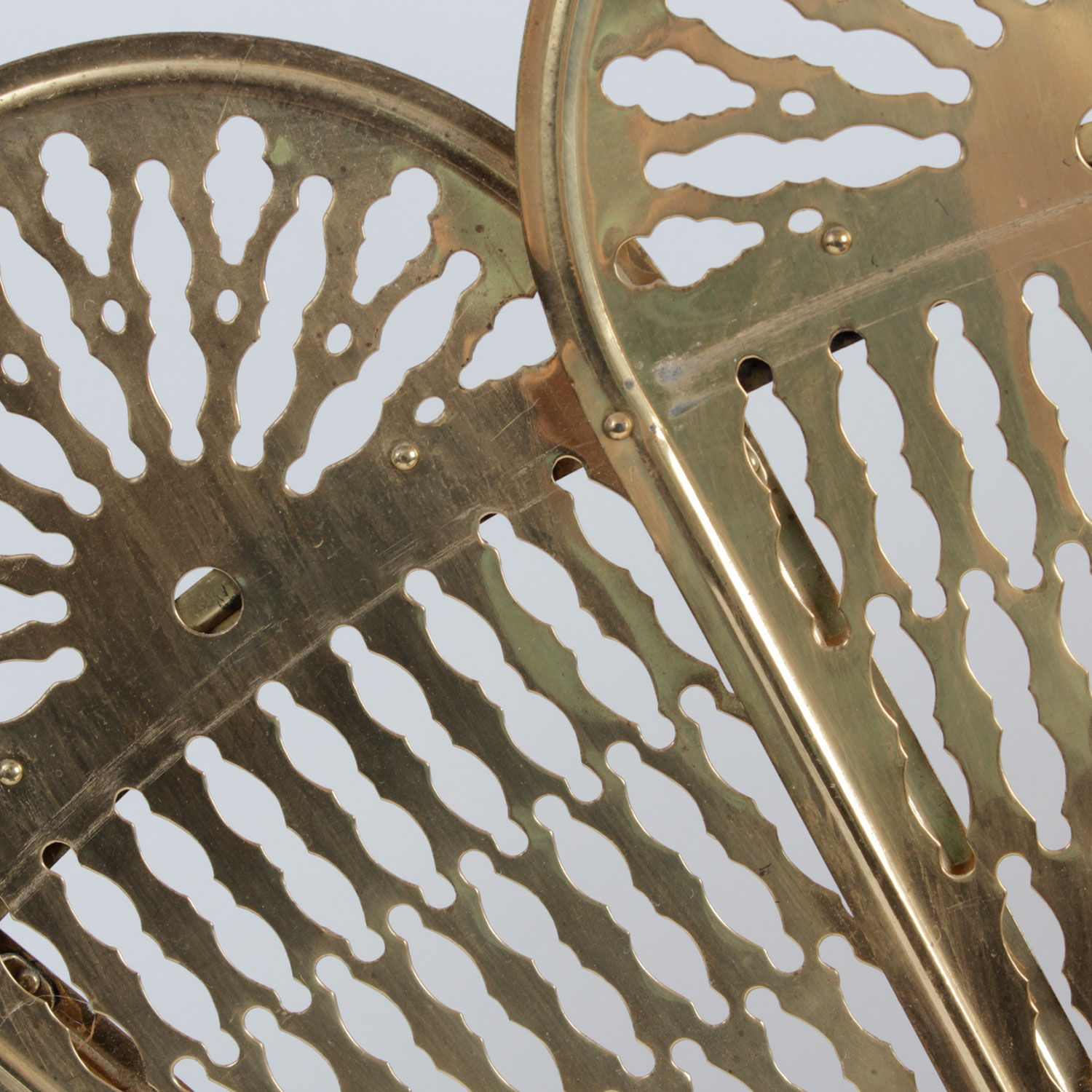 Brass Fireplace Fan Screen EBTH