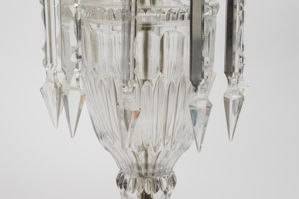 Crystal Table Lamp with Waterford Finial EBTH