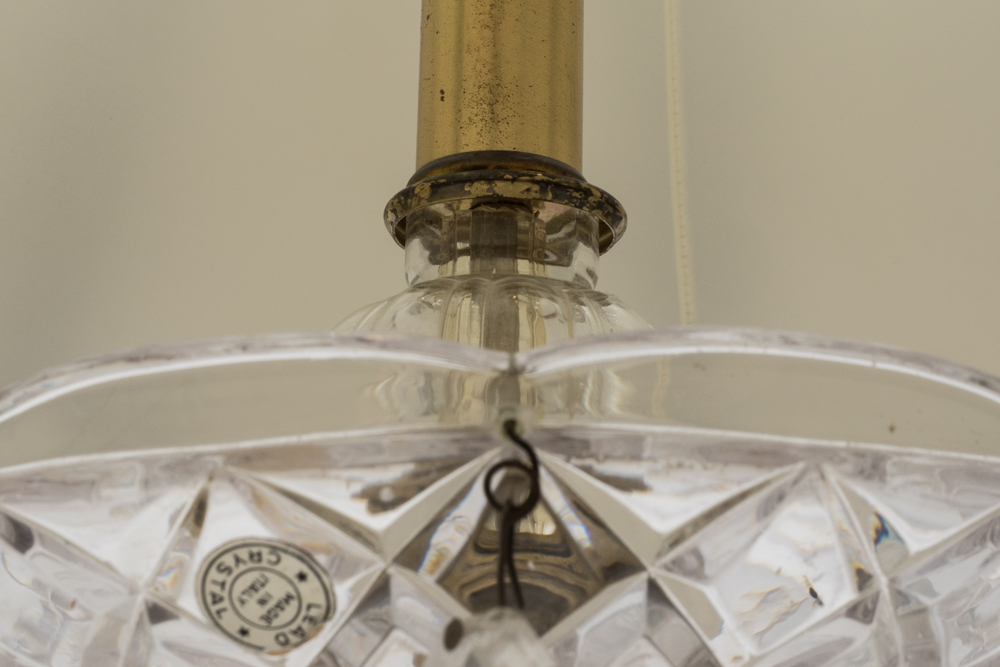 Crystal Table Lamp with Waterford Finial EBTH