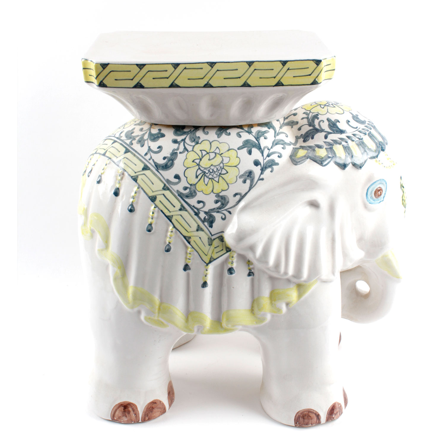 Vintage Ceramic Elephant Plant Stand EBTH