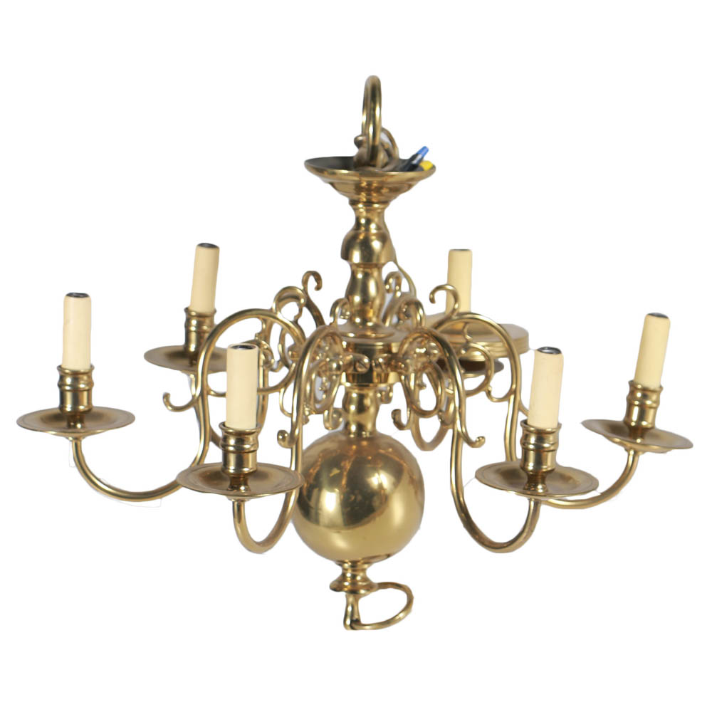 Brass Candelabra Chandelier EBTH