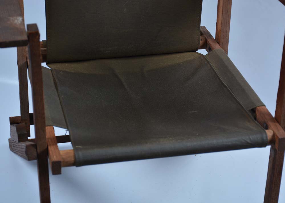 Reclining Coated Canvas Camp Chairs EBTH