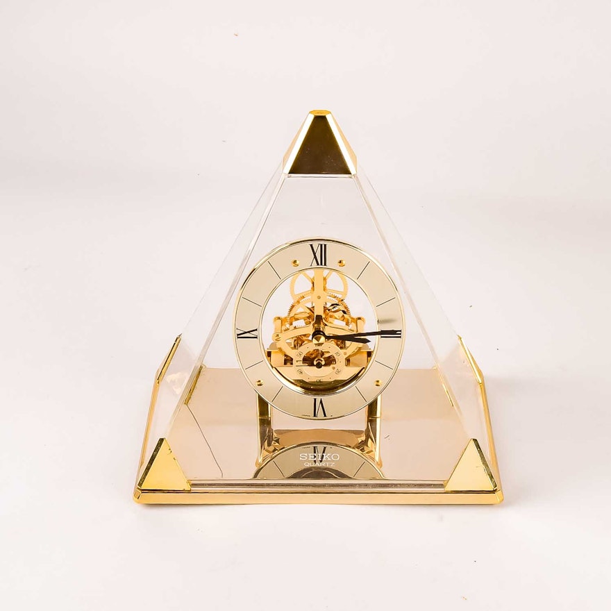 Seiko Pyramid Skeleton Mantel Clock | EBTH