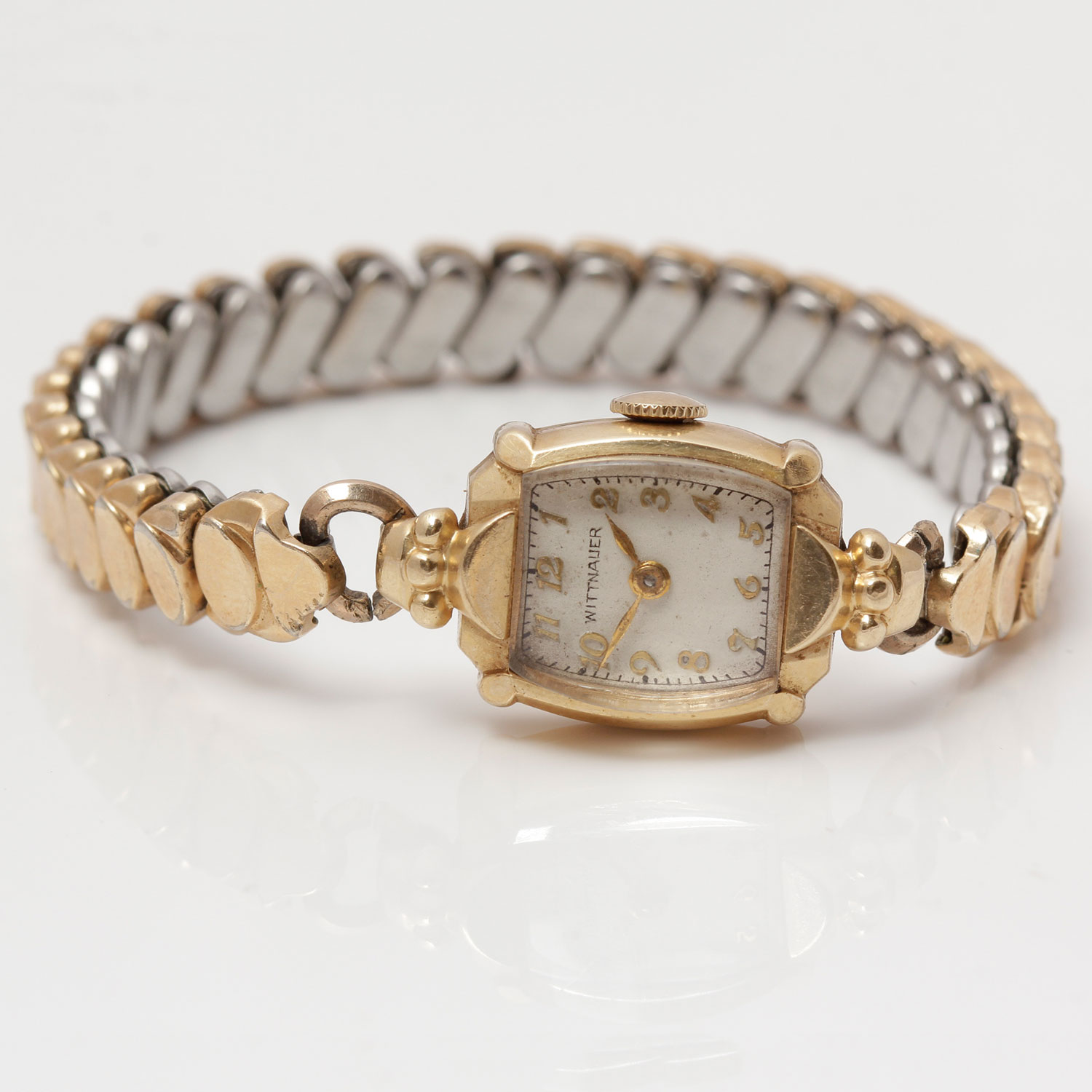 wittnauer 14k gold ladies watch