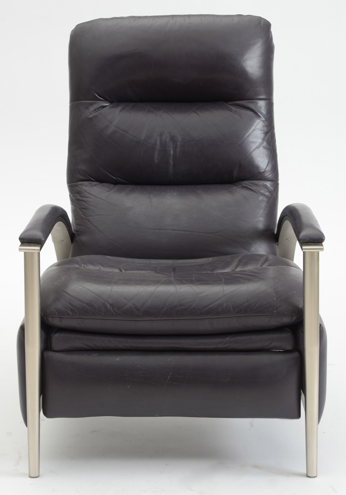 Ethan Allen Modern Style Leather Recliner EBTH
