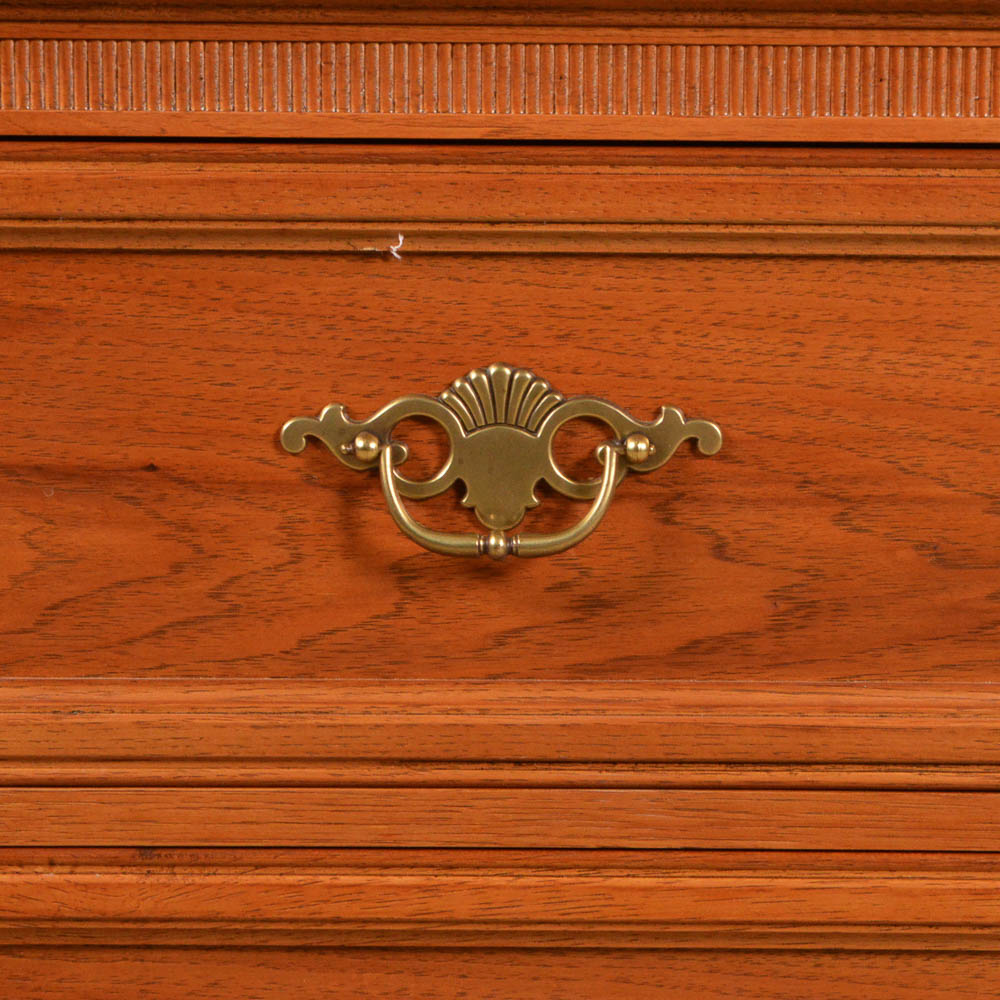 Two Drawer Nightstand in Golden Oak Finish EBTH