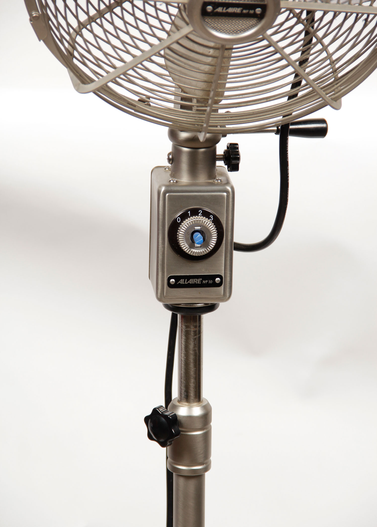 Restoration Hardware Allaire Nickel Floor Fan EBTH