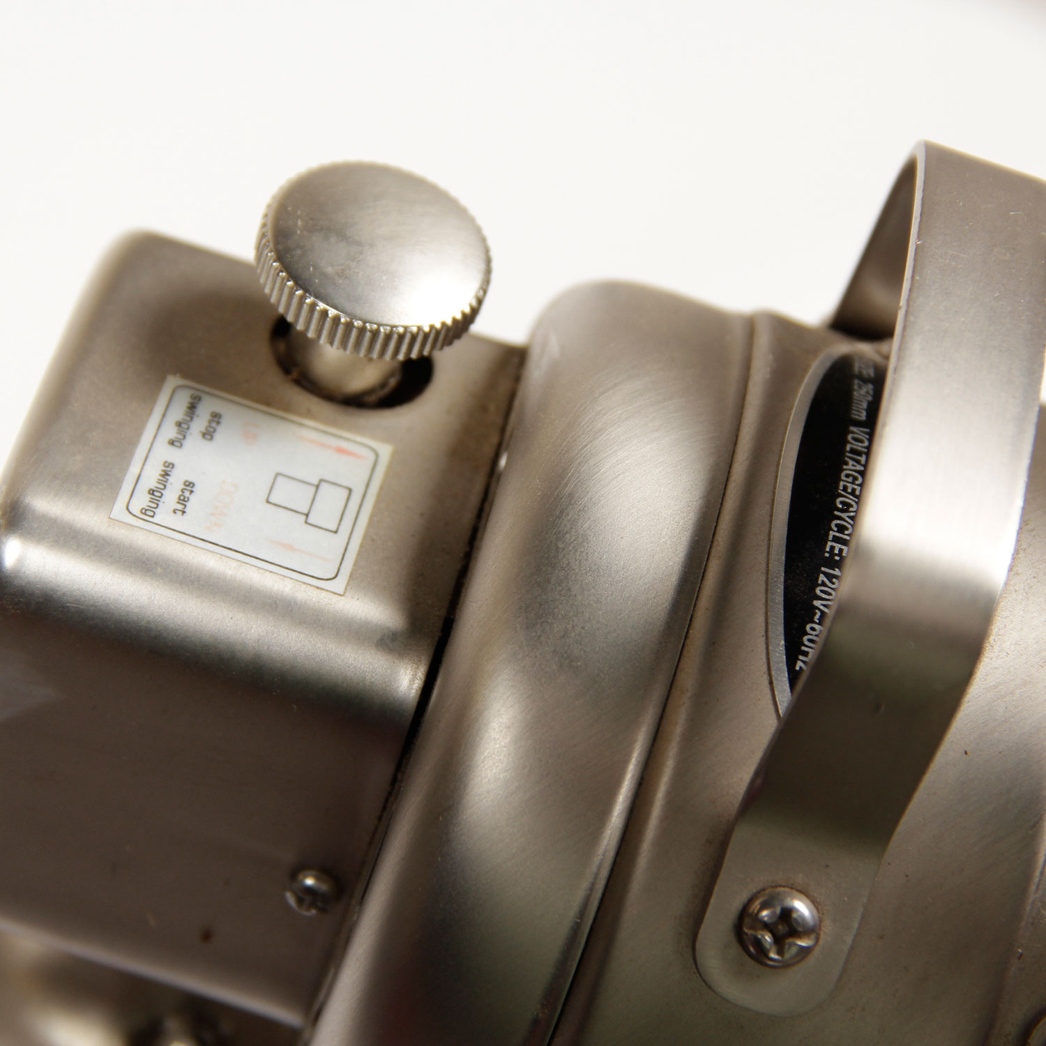 Restoration Hardware Allaire Nickel Floor Fan EBTH