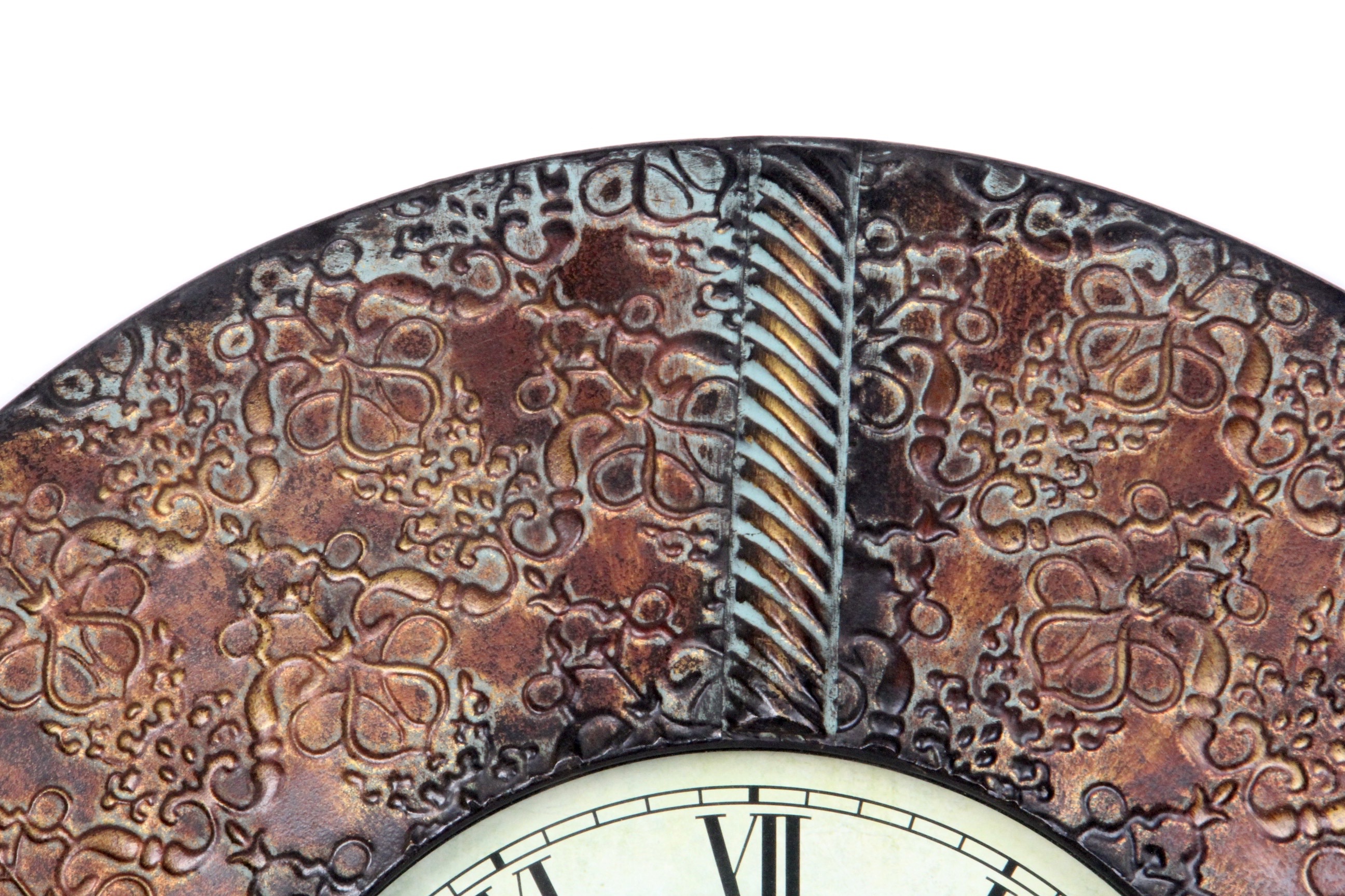 Buchanan Clock Co. Round Metal Wall Clock EBTH