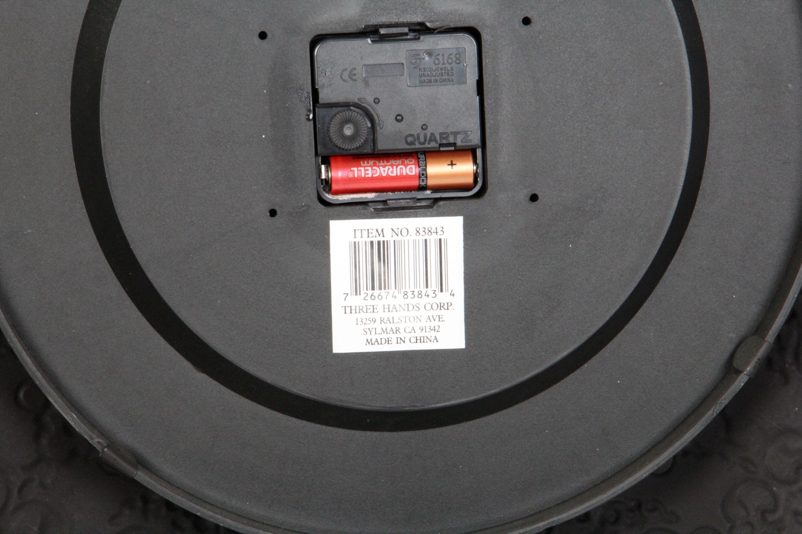 Buchanan Clock Co. Round Metal Wall Clock EBTH