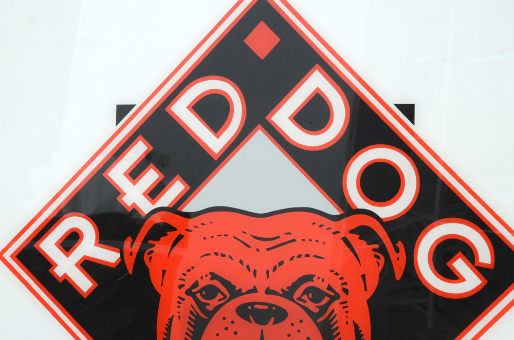 Red Dog Beer Sign From Gardens EBTH