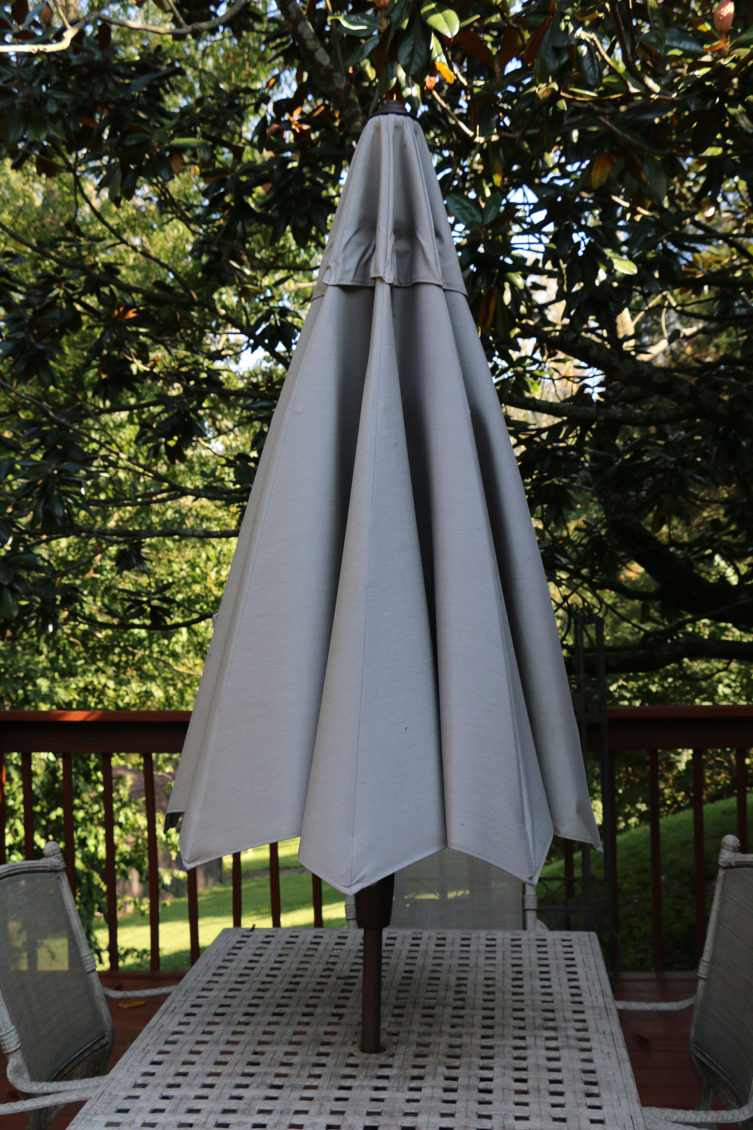 Early 21st Century Nine-Piece Patio Dining Set