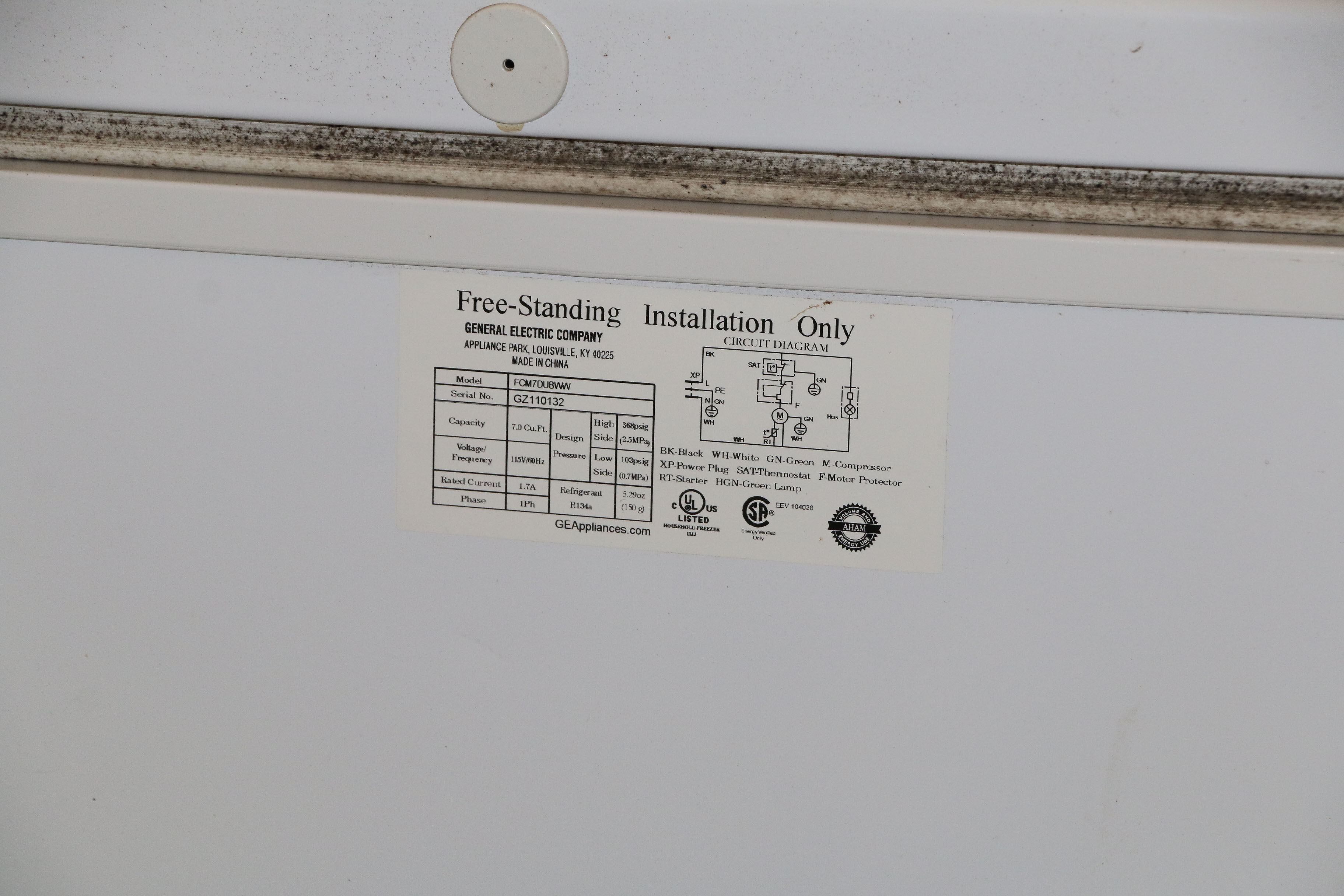 General Electric Garage Freezer EBTH