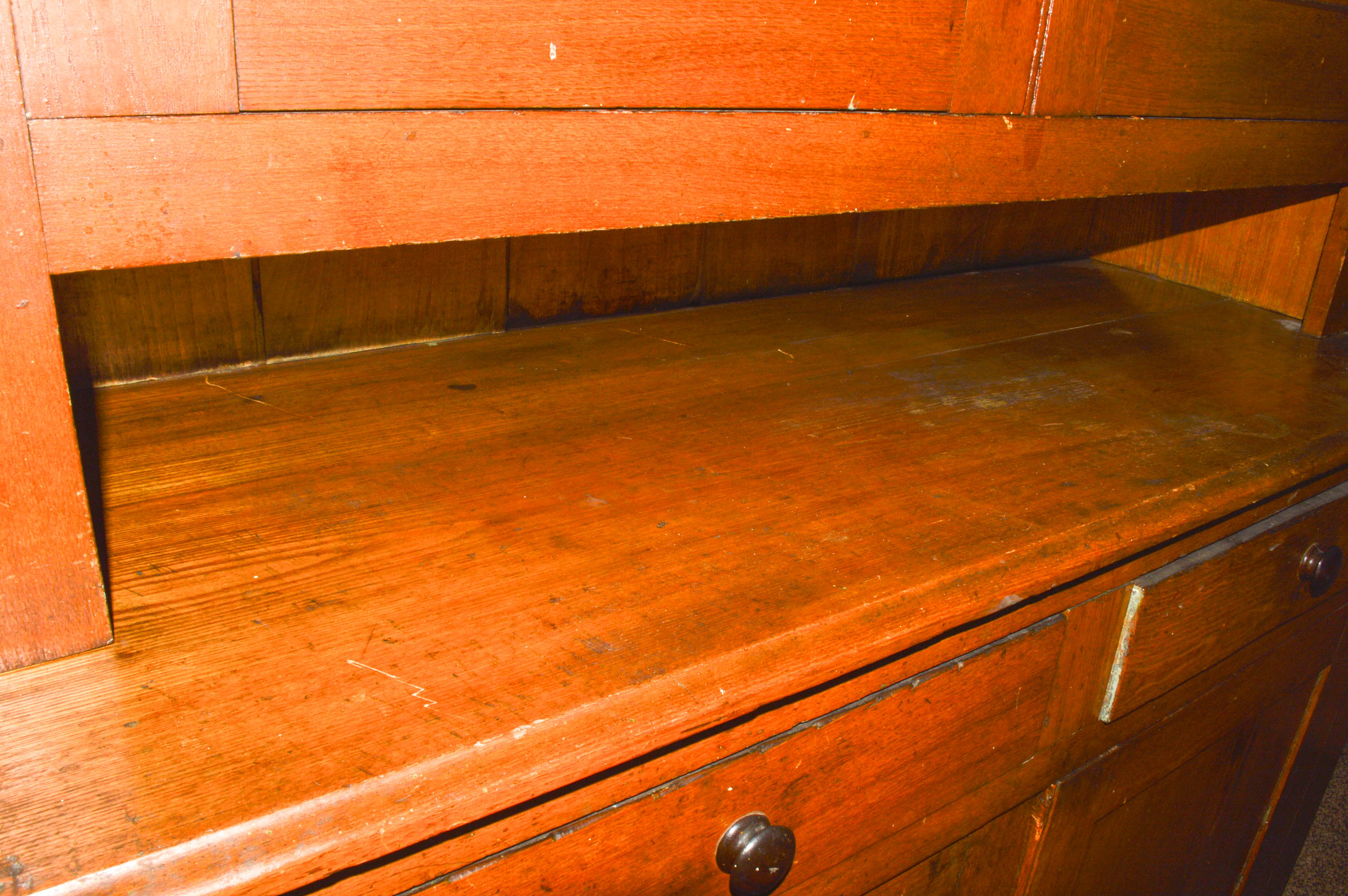 Antique Oak Stepback Cupboard EBTH