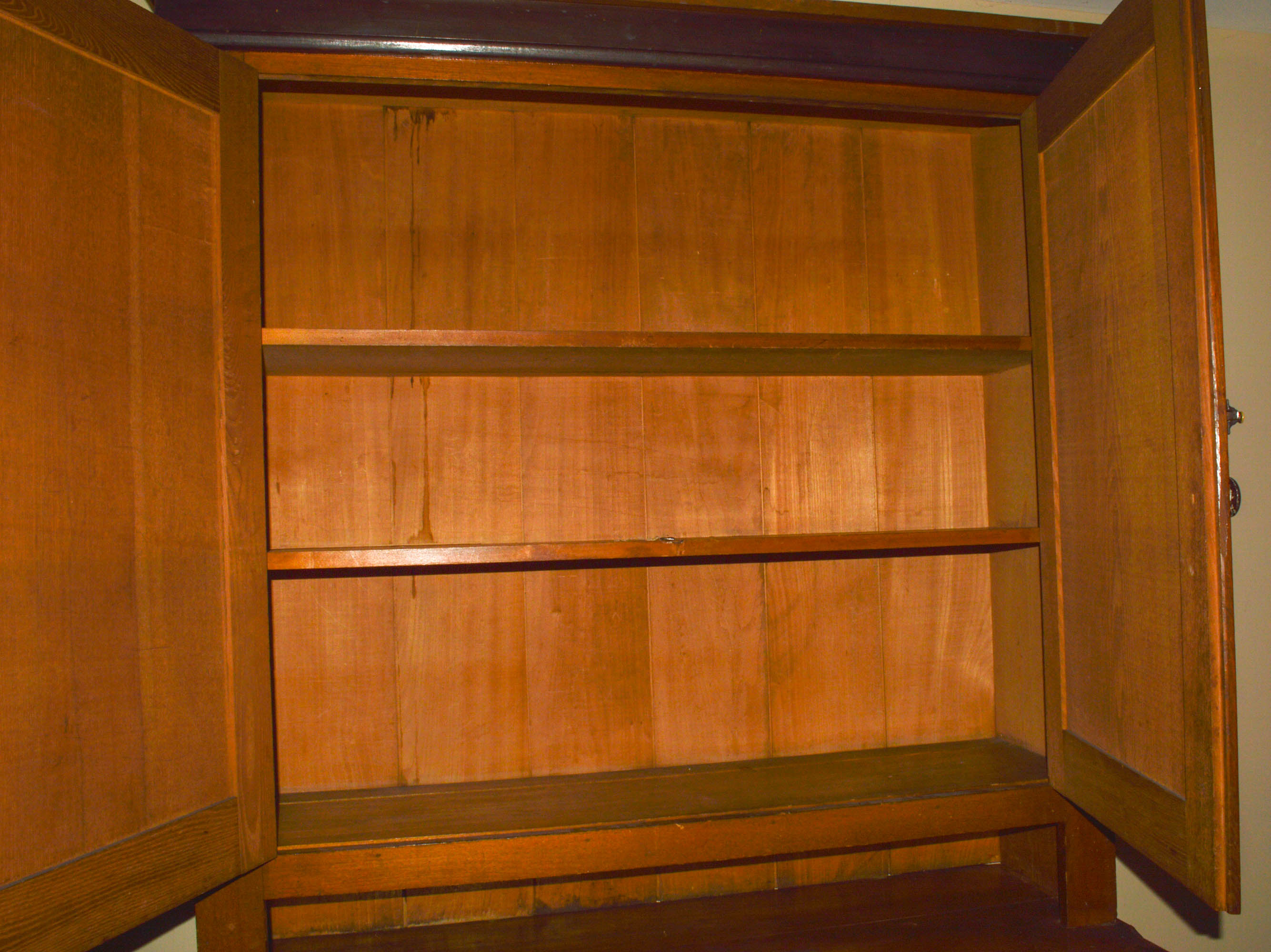 Antique Oak Stepback Cupboard EBTH