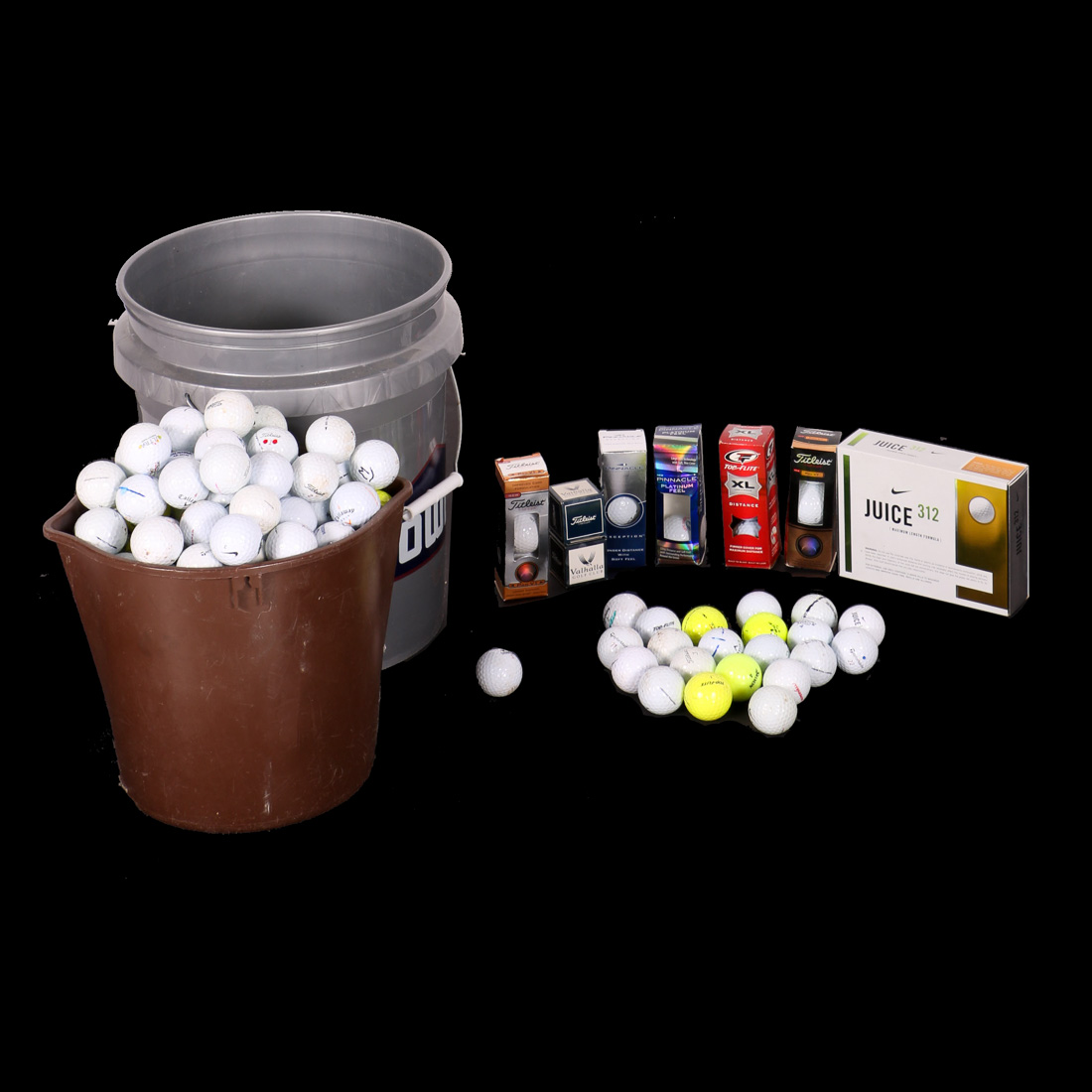 Two Buckets of Golf Balls EBTH