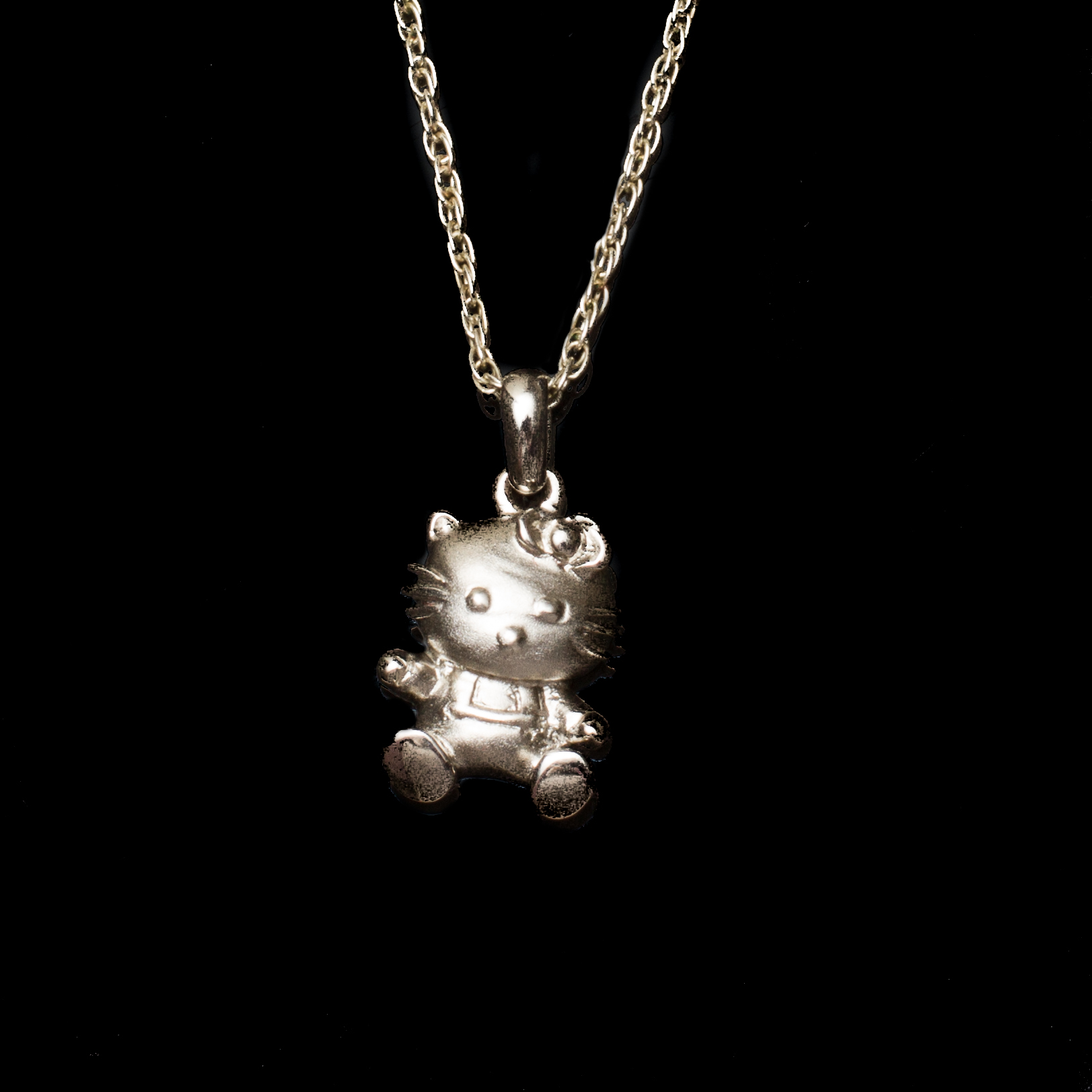 Sterling Silver Hello Kitty Pendant Necklace EBTH