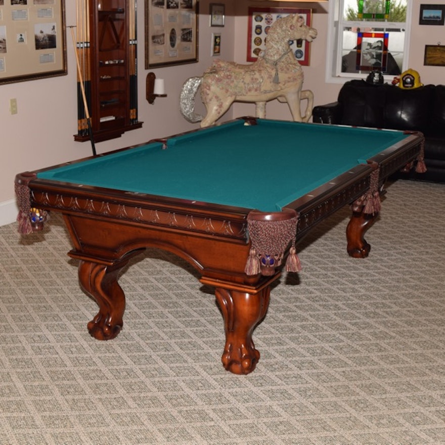 American Heritage Billiards Pool Table with Wall Mounted ...