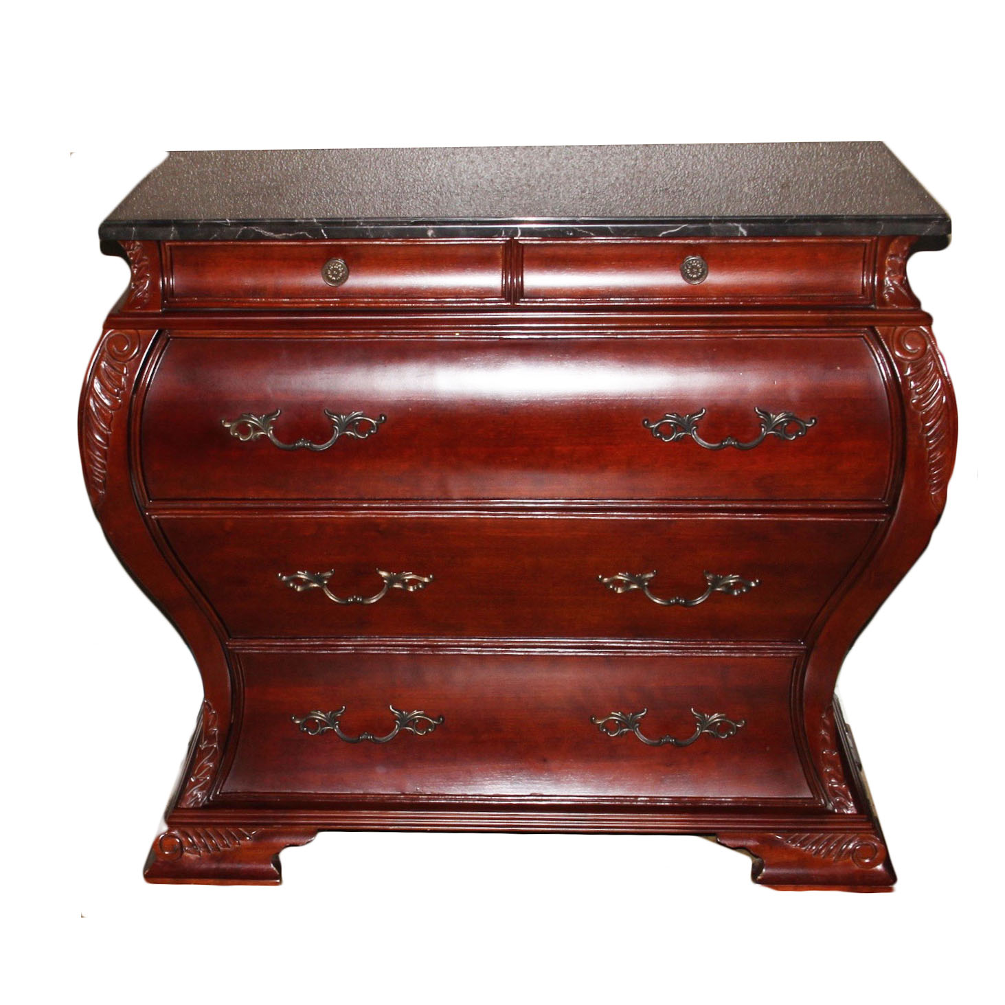 Bombay® Furniture Co. Marble Top Bombe Chest EBTH