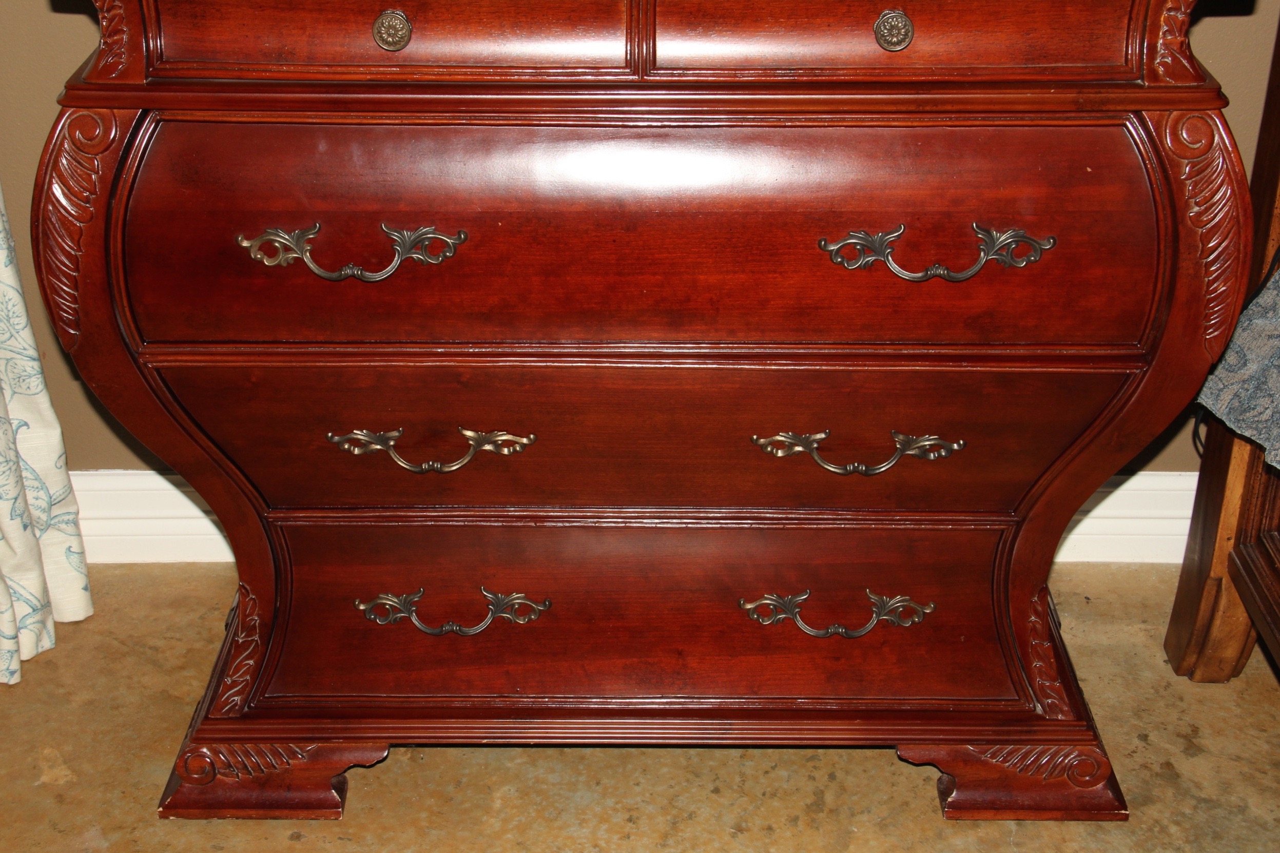 Bombay® Furniture Co. Marble Top Bombe Chest EBTH