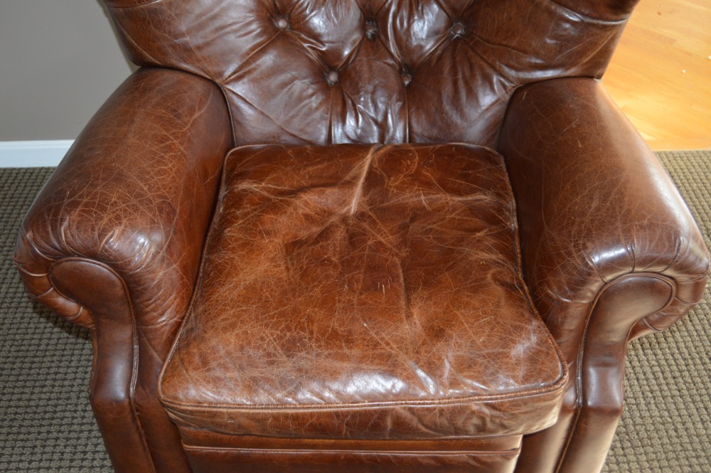Wingback Leather Recliner from Restoration Hardware