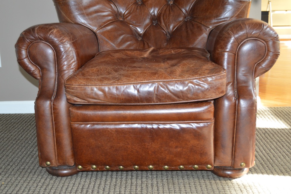 Wingback Leather Recliner from Restoration Hardware