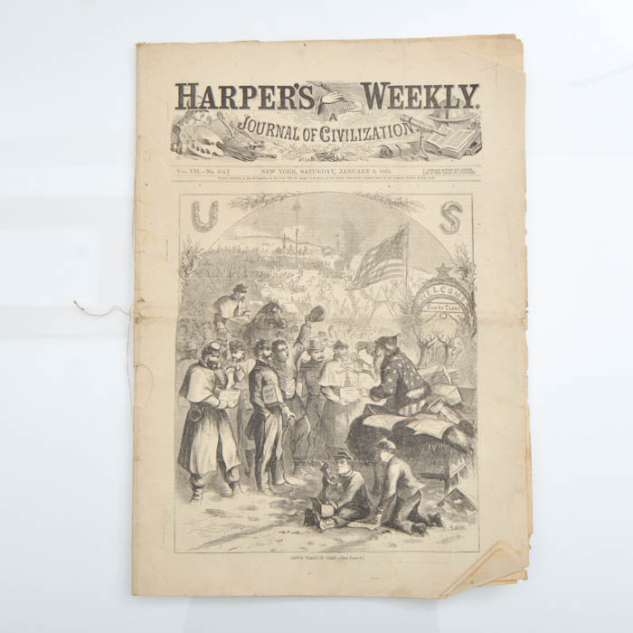 January 3, 1863 Issue of "Harper's Weekly" EBTH