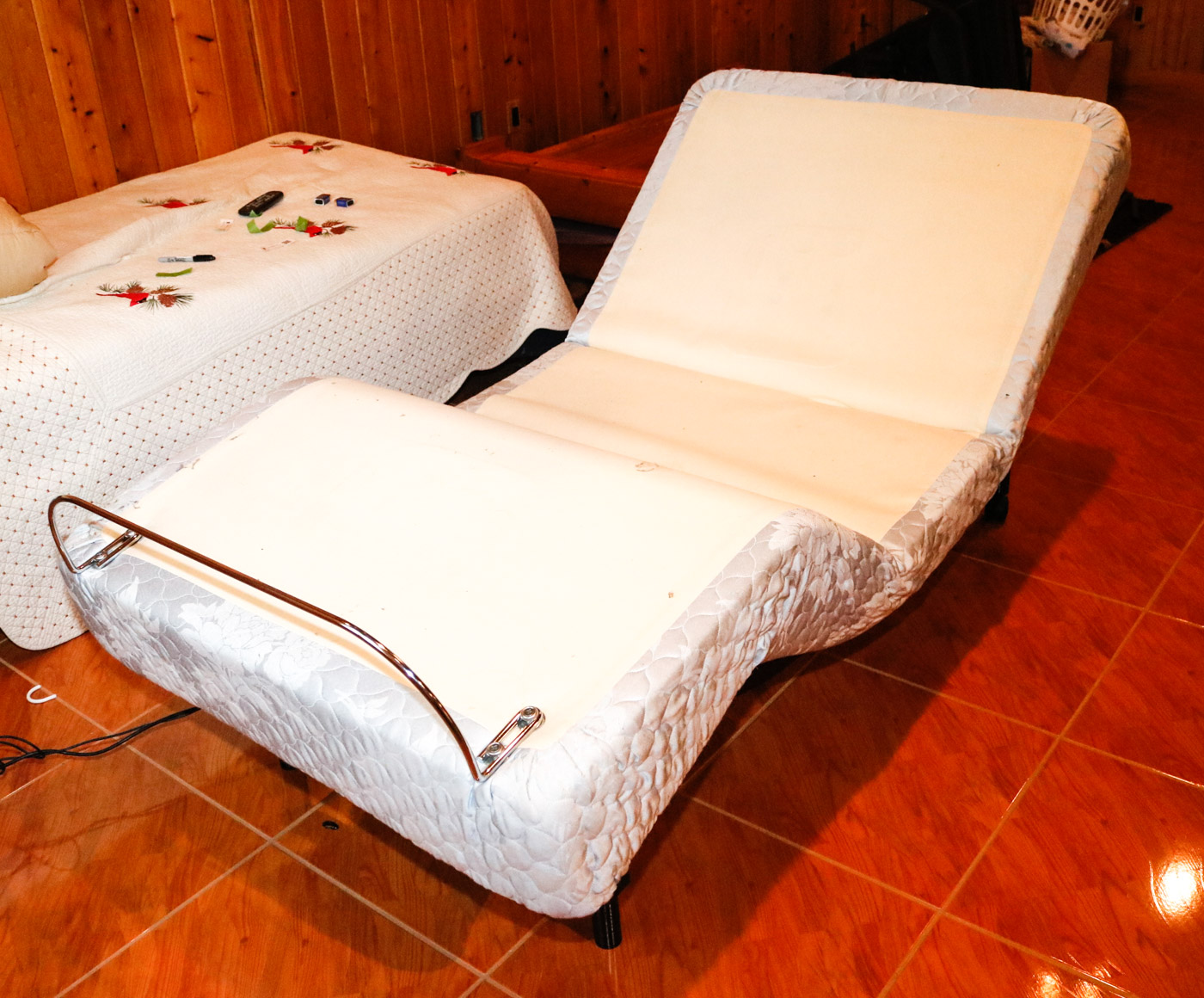 Adjustable Twin Size Bed Frame by Sleep Comfort with Mattress and